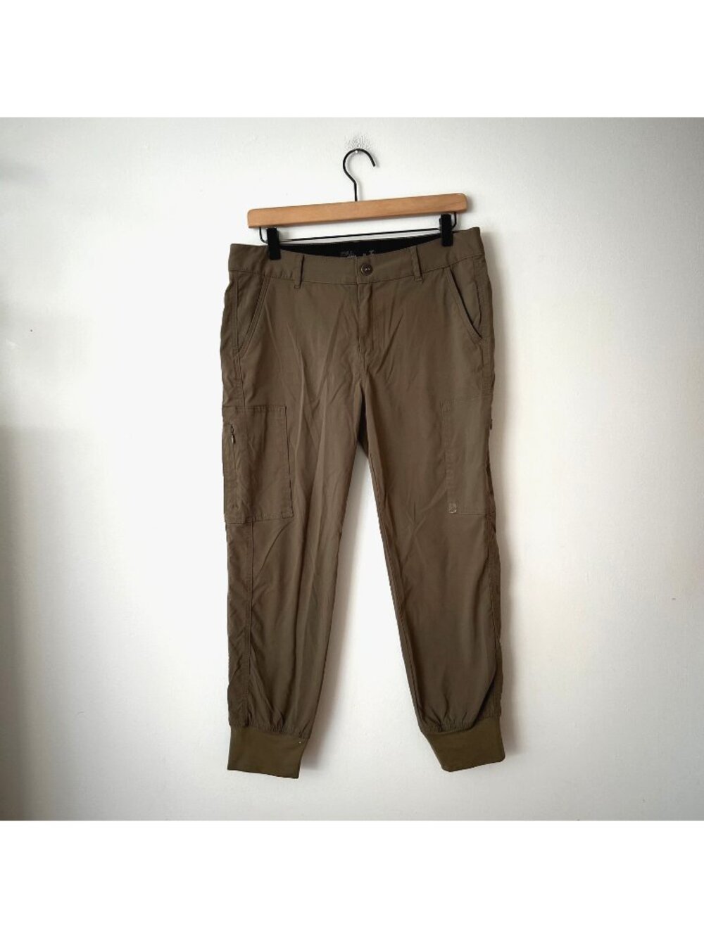 Prana Sky Canyon Olive Green Jogger Hiking Pants Women's Size 10